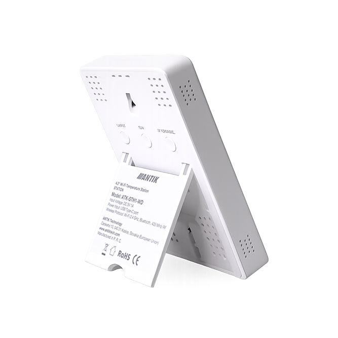 ANTIK Smart 4.3" Wi-Fi jednotka na meranie teploty a vlhkosti, ATK-STH1-WD