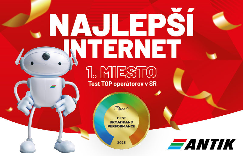 🏆 Sme TOP operátor roka 2025. ANTIK má najlepší internet na Slovensku