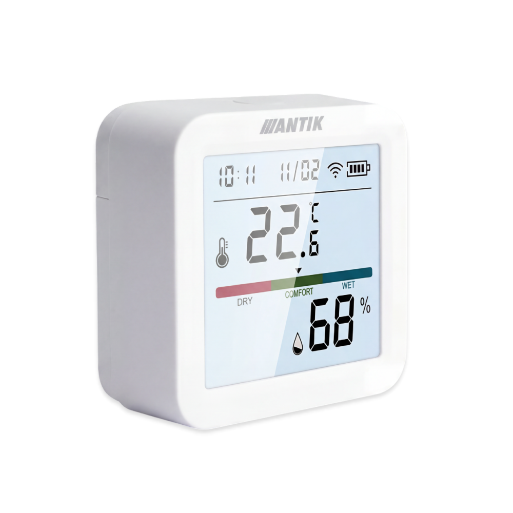 ANTIK Smart Zigbee snímač teploty a vlhkosti so svetlom
