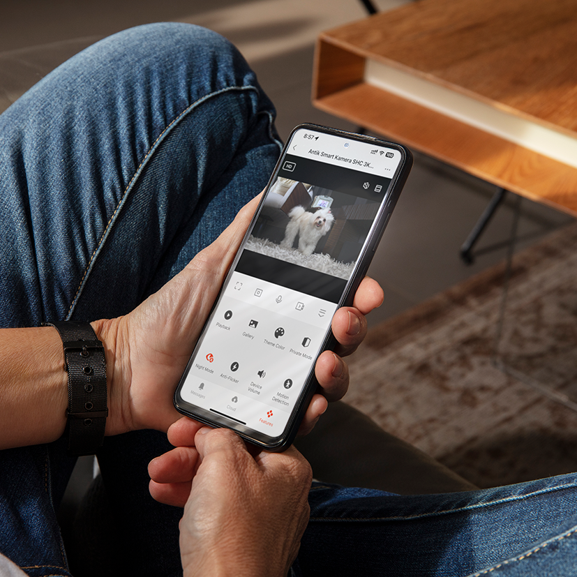 ANTIK Otočná WiFi kamera ATK-SHC5Y2 pre domácnosť 5.0 MP